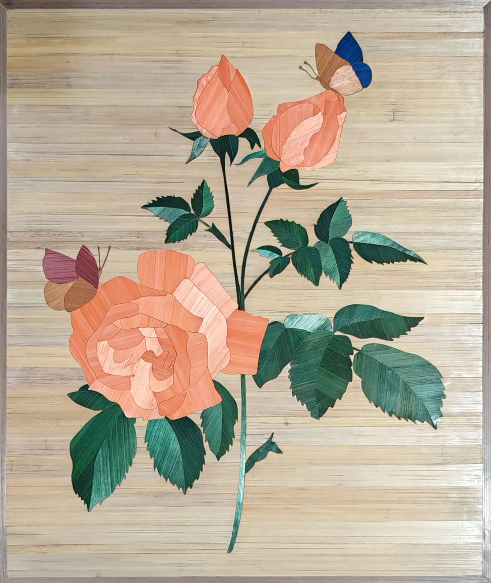 Tableau Fleur Bengale Thé Hyménée 1